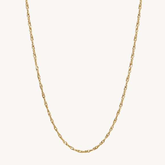 Gold Chain Waterproof Necklace Everyday Necklace Gold Chain Sparkle Chain PRETTY - Picture 12 of 13